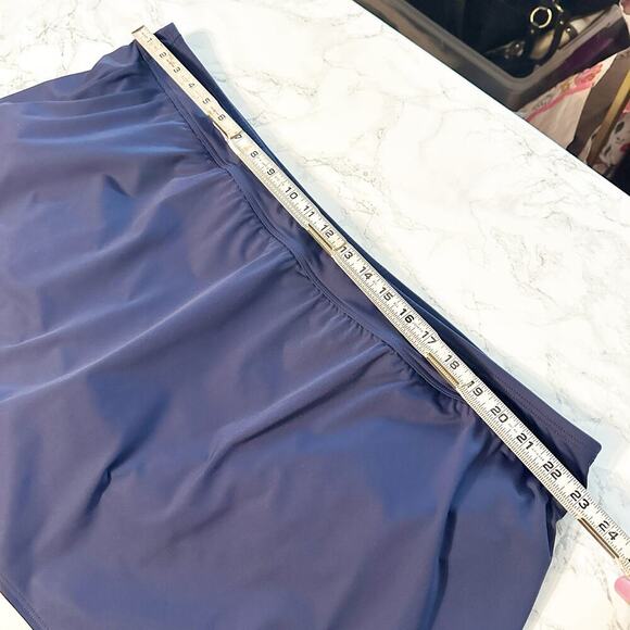 Lands' End Swim Skirt w Attached Panty Navy women’s plus size 26W NEW - Picture 6 of 7